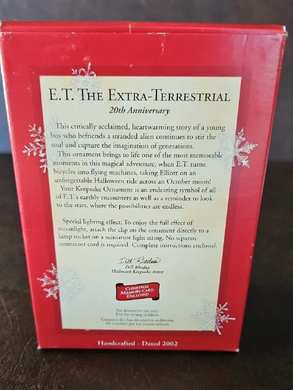 Hallmark Red & Blue E.T. Keepsake Ornament